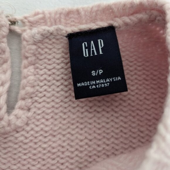 GAP light pink wool blend long sleeve sweater womens Small - Picture 4 of 4